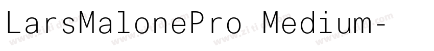 LarsMalonePro Medium字体转换
